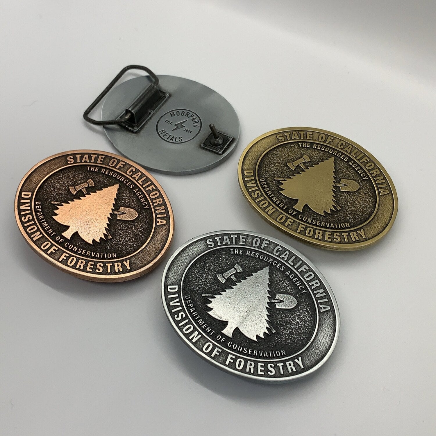 CDF / Calfire Old School Belt Buckle